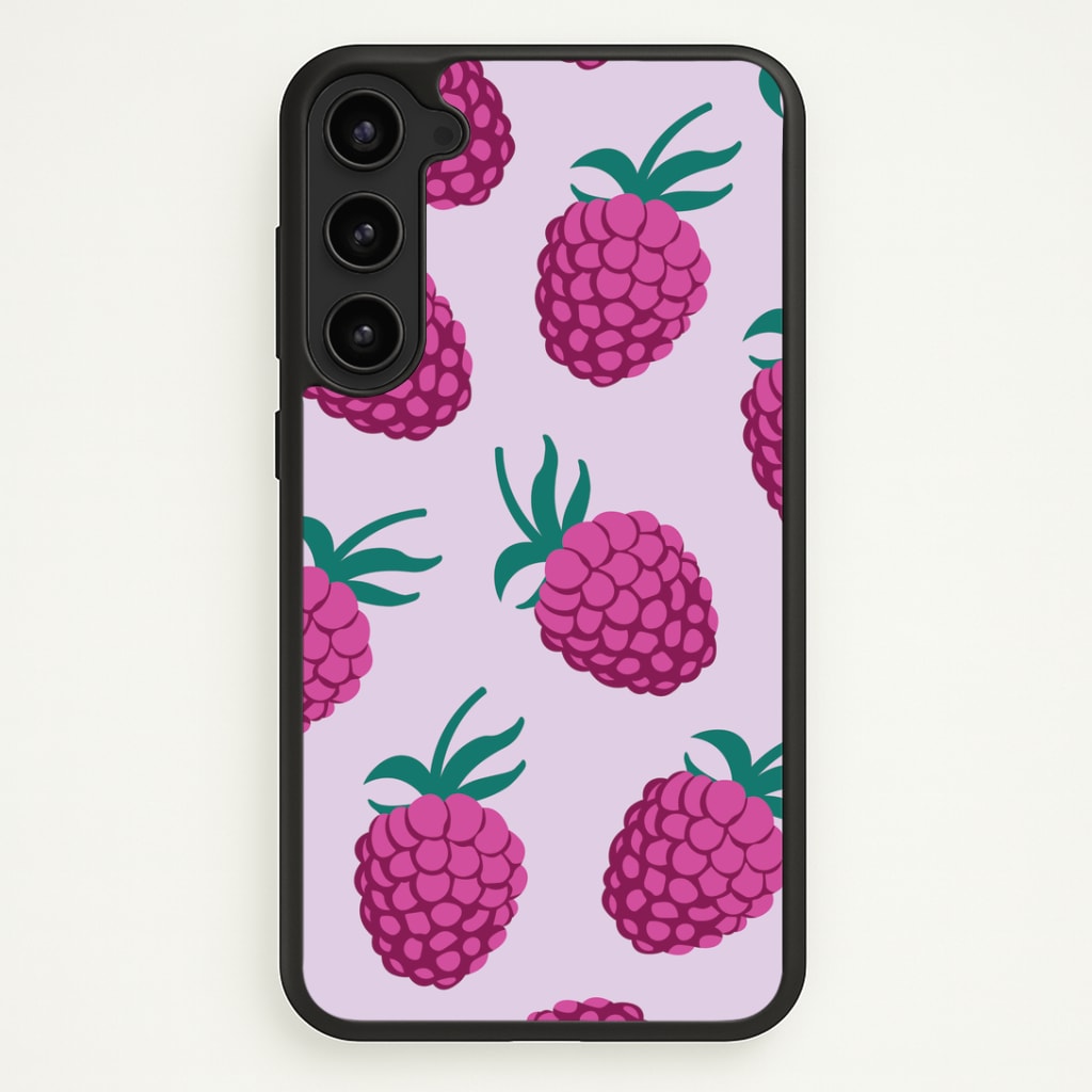 Rasberries - Fruit Patterns Phone Case - Galaxy S23 Plus / Standard