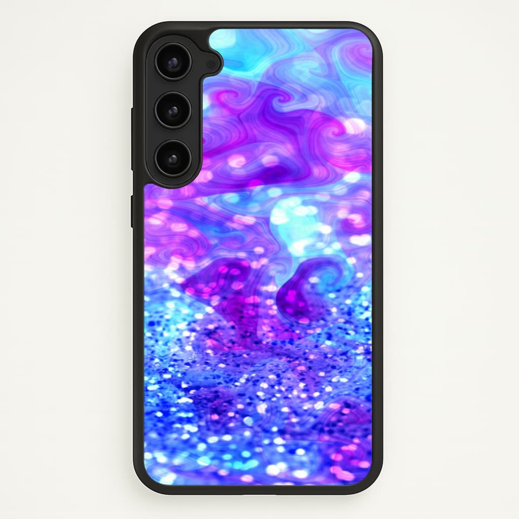 Glitter Swirl, Tumblr Stlye Phone Case - Galaxy S23 Plus / Standard