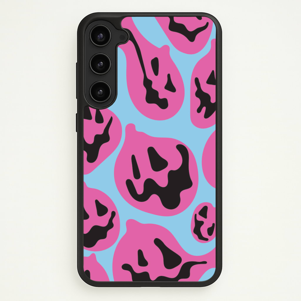 Pumpkin Blue Pattern Phone Case - Galaxy S23 Plus / Standard
