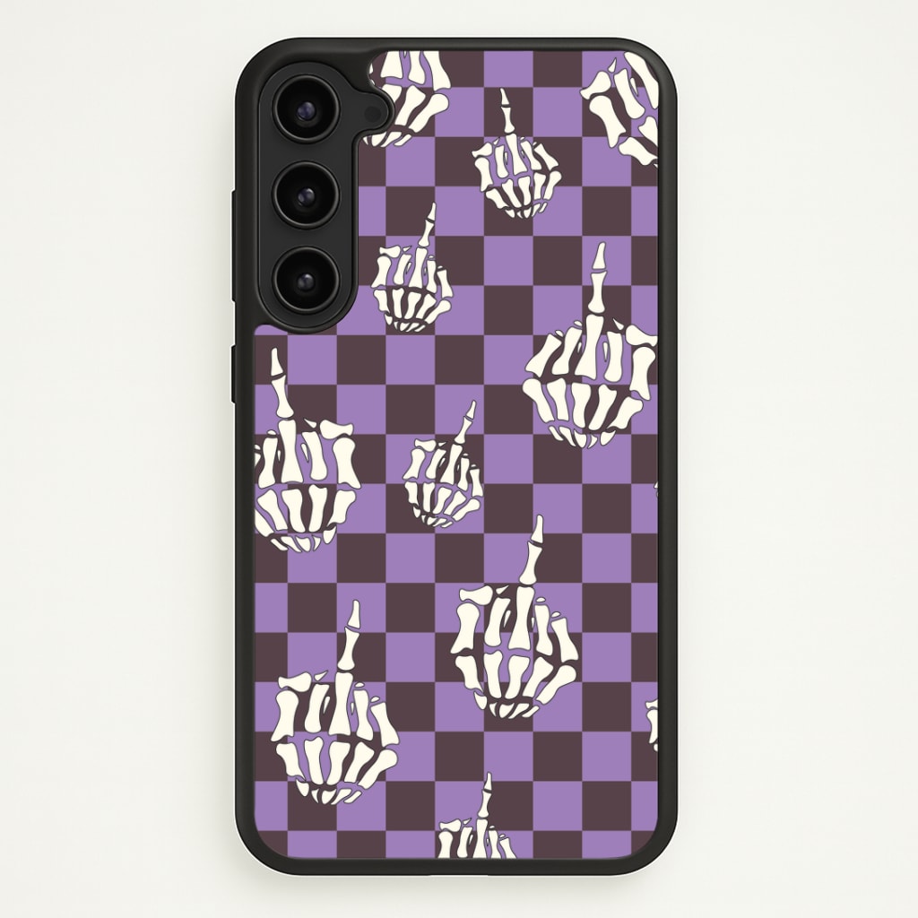 Purple Middle Finger Phone Case - Galaxy S23 Plus / Standard