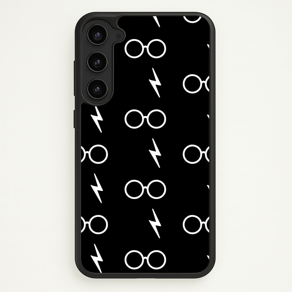 Glasses & Scar Pattern Phone Case - Galaxy S23 / Standard