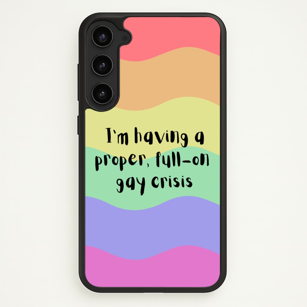 Gay Crisis - Heart TV Phone Case - Galaxy S23 / Standard
