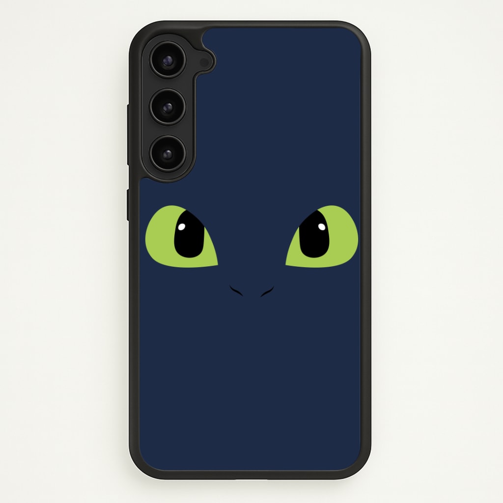 Black Fury Dragon Face Phone Case - Galaxy S23 Plus / Standard
