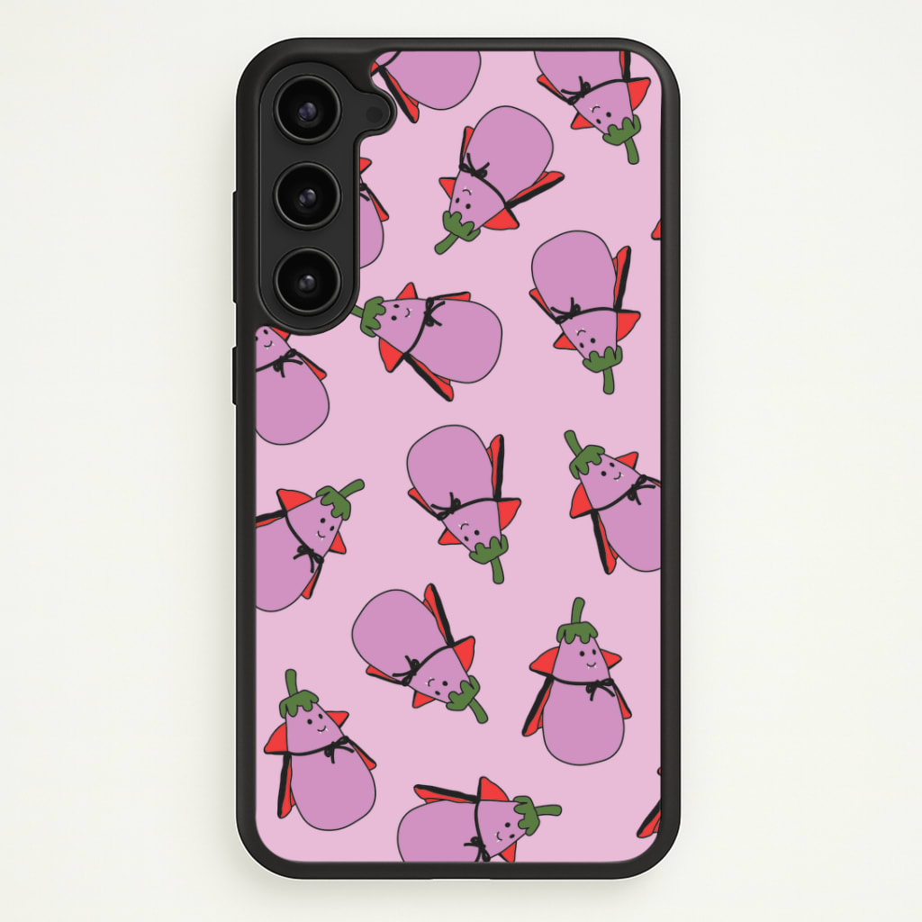 Vampire Vegetable Pattern - Halloween Phone Case - Galaxy S23 Plus / Standard