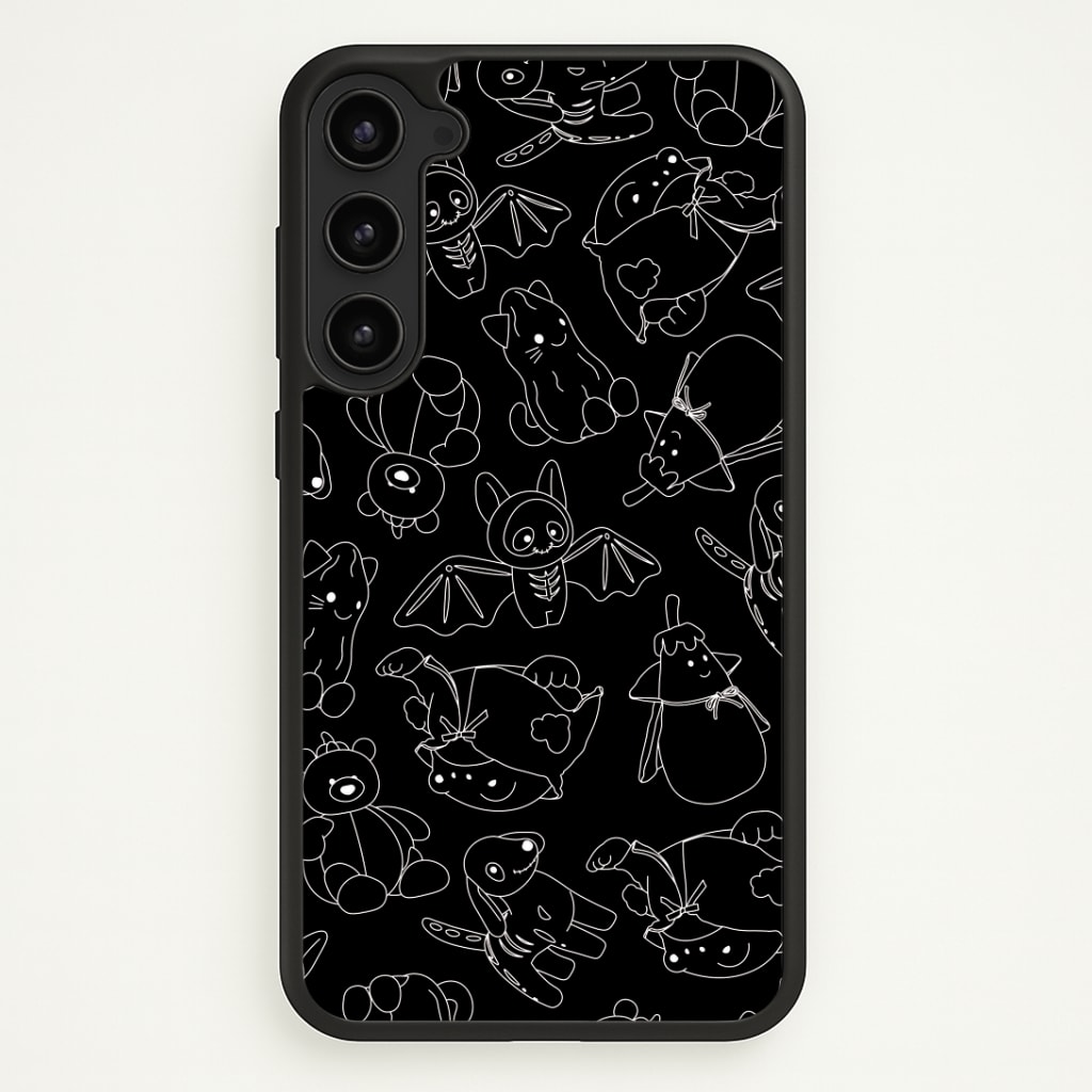 Halloween Plushies Pattern II - Halloween Phone Case - Galaxy S23 Plus / Standard