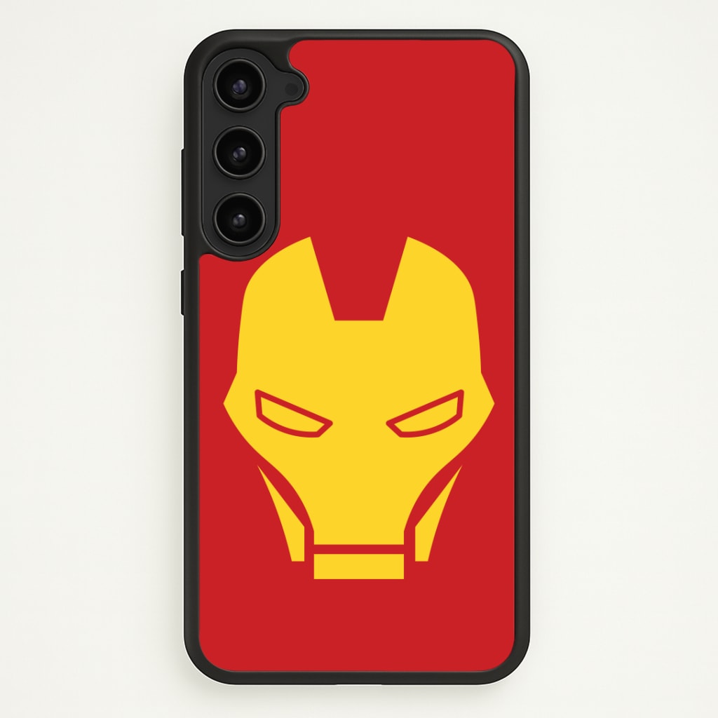 Red Robot Super Hero Face Phone Case - Galaxy S23 Plus / Standard