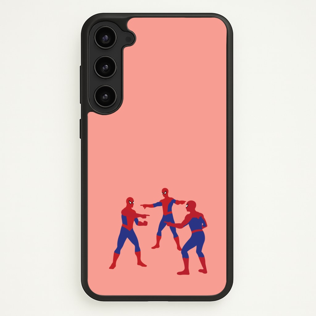 Spider Hero Pointing Meme Phone Case - Galaxy S23 / Standard