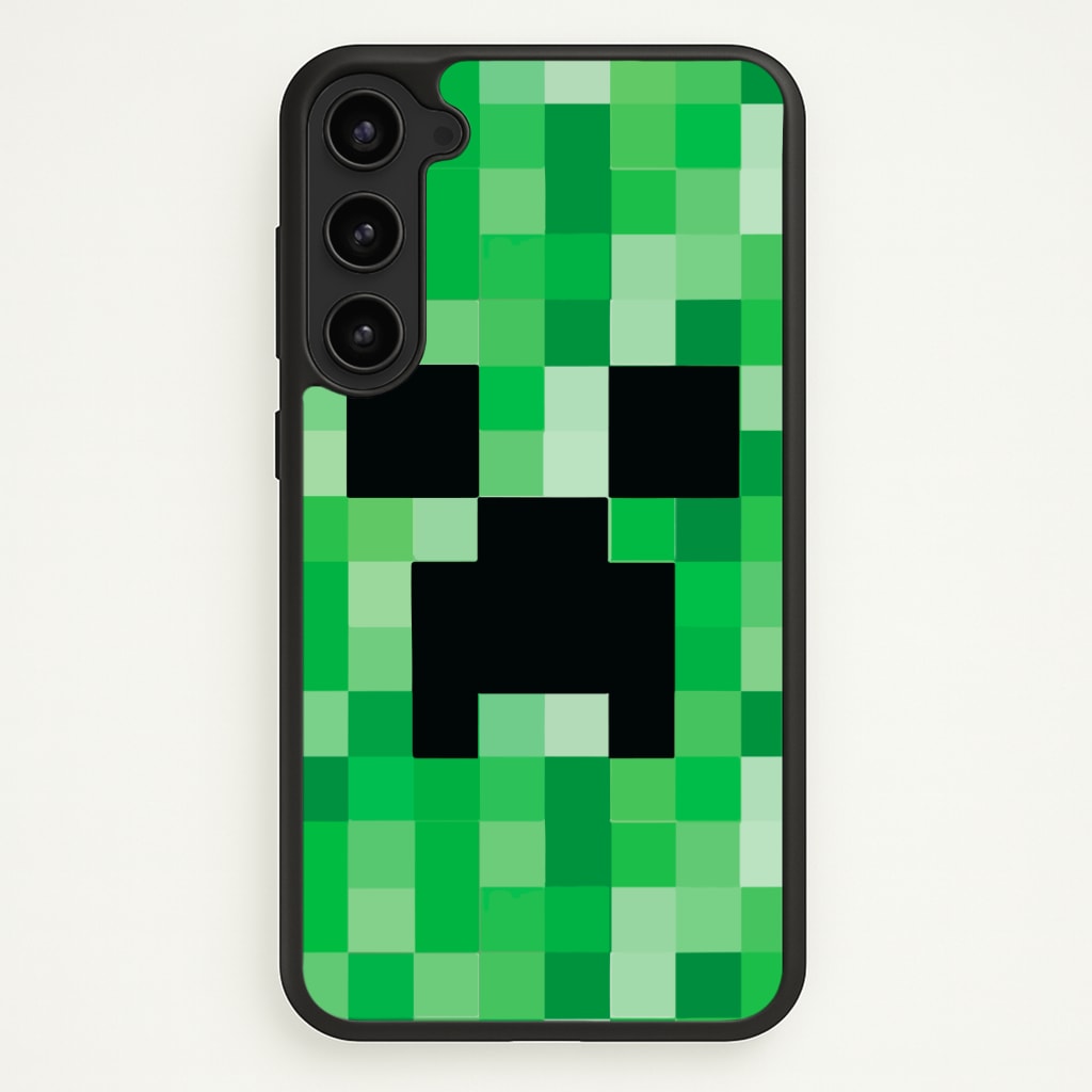 Creeper Face - Mining Phone Case - Galaxy S23 Plus / Standard
