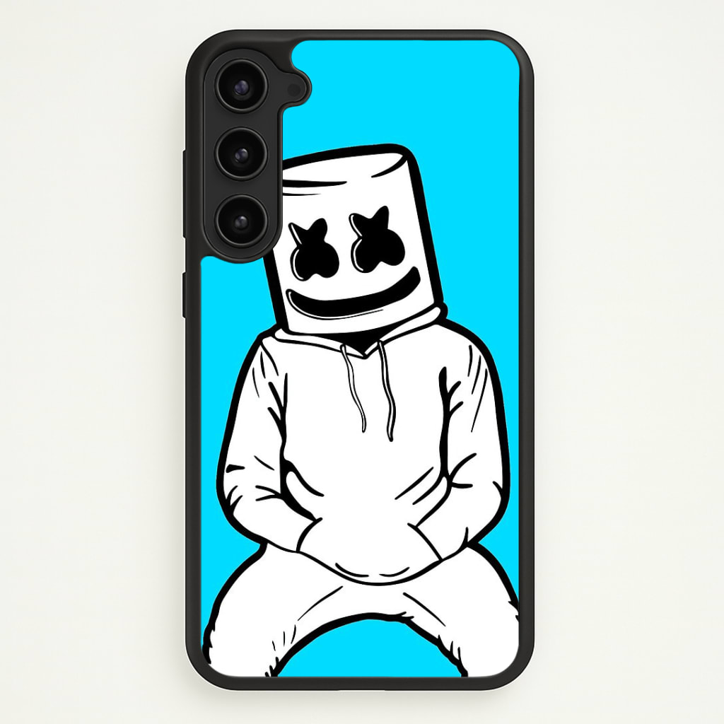 Blue White Helmet DJ Phone Case - Galaxy S23 Plus / Standard