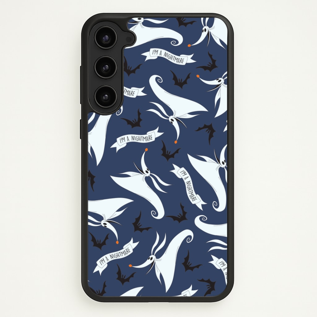 Skeleton Dog And Bats Pattern Phone Case - Galaxy S23 Plus / Standard