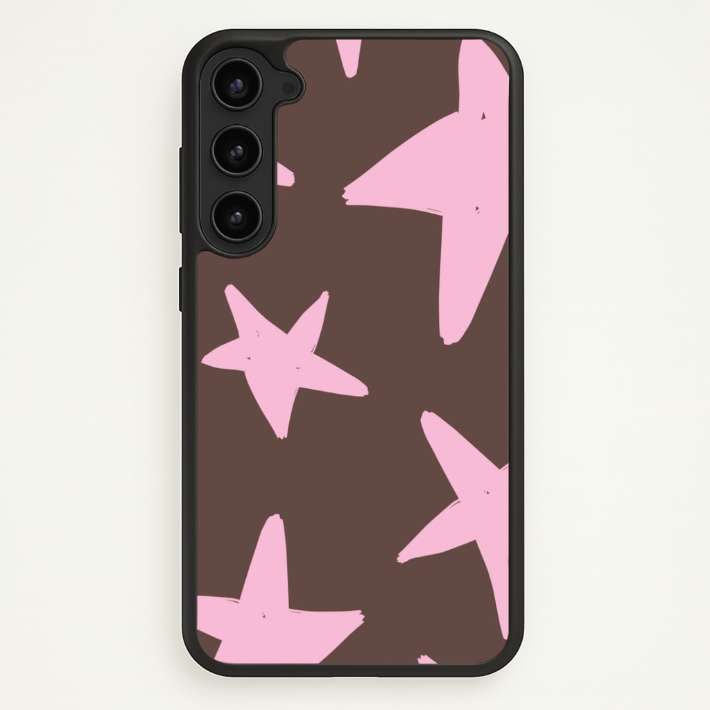 Chocolate & Strawberry Stars Phone Case - Galaxy S23 Plus / Standard