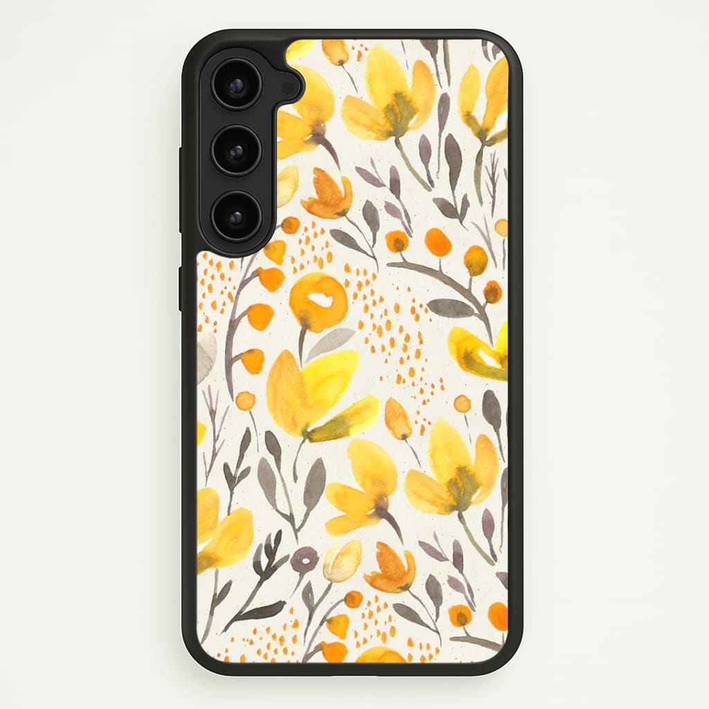 Yellow Field Floral Phone Case - Galaxy S23 Plus / Standard