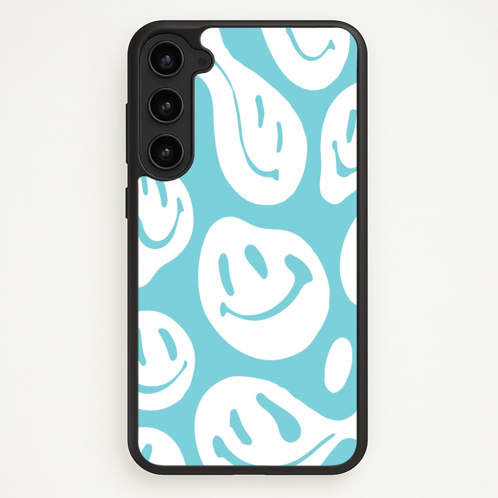 Trippn Smiley - Blue Phone Case - Galaxy S23 Plus / Standard