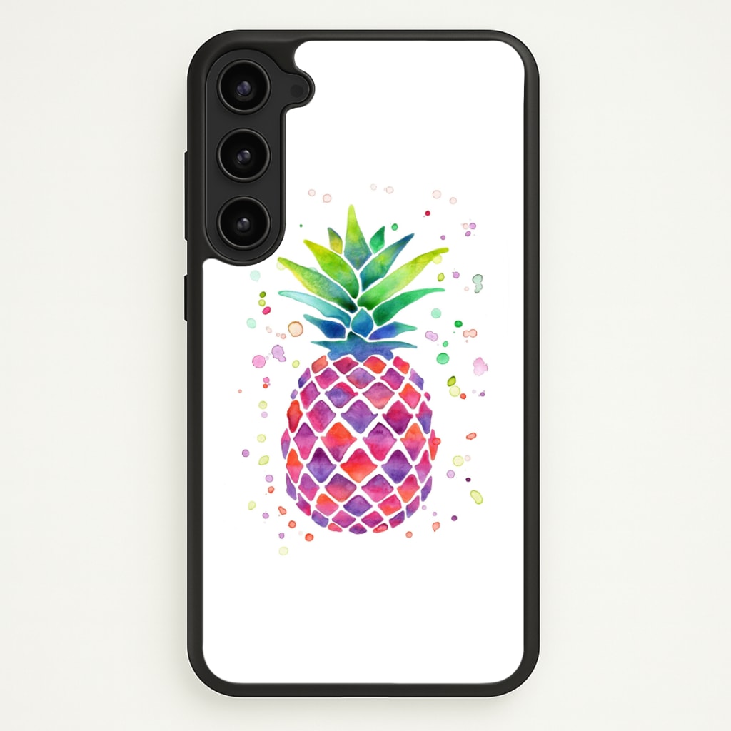 Watercolour Pineapple Phone Case - Galaxy S23 Plus / Standard