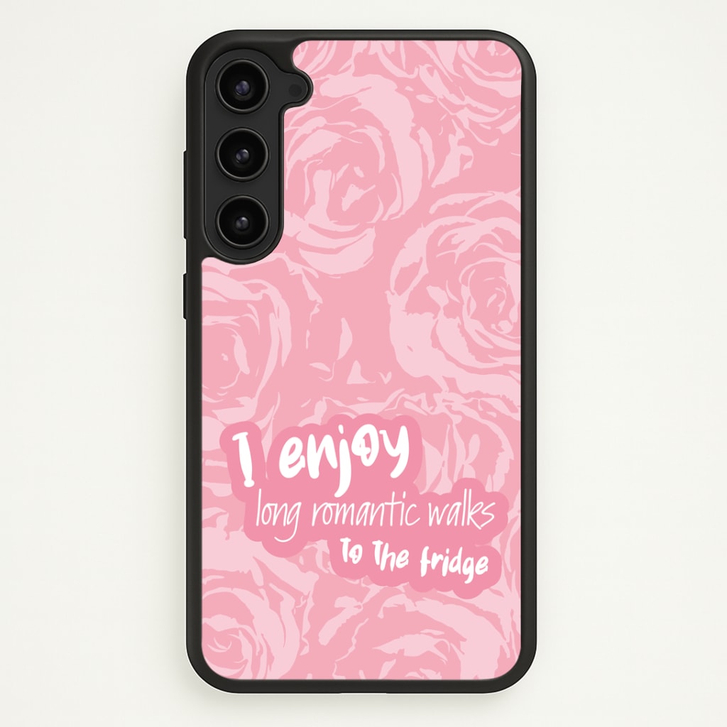 I Enjoy Long Romantic Walks - Funny Quotes Phone Case - Galaxy S23 Plus / Standard