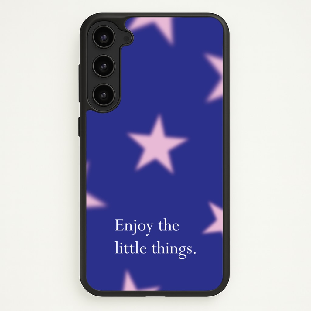 Enjoy The Little Things Dark Purple Phone Case - Galaxy S23 Plus / Standard