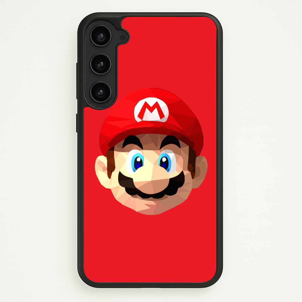 Mario Face - Mario Phone Case - Galaxy S23 Plus / Standard