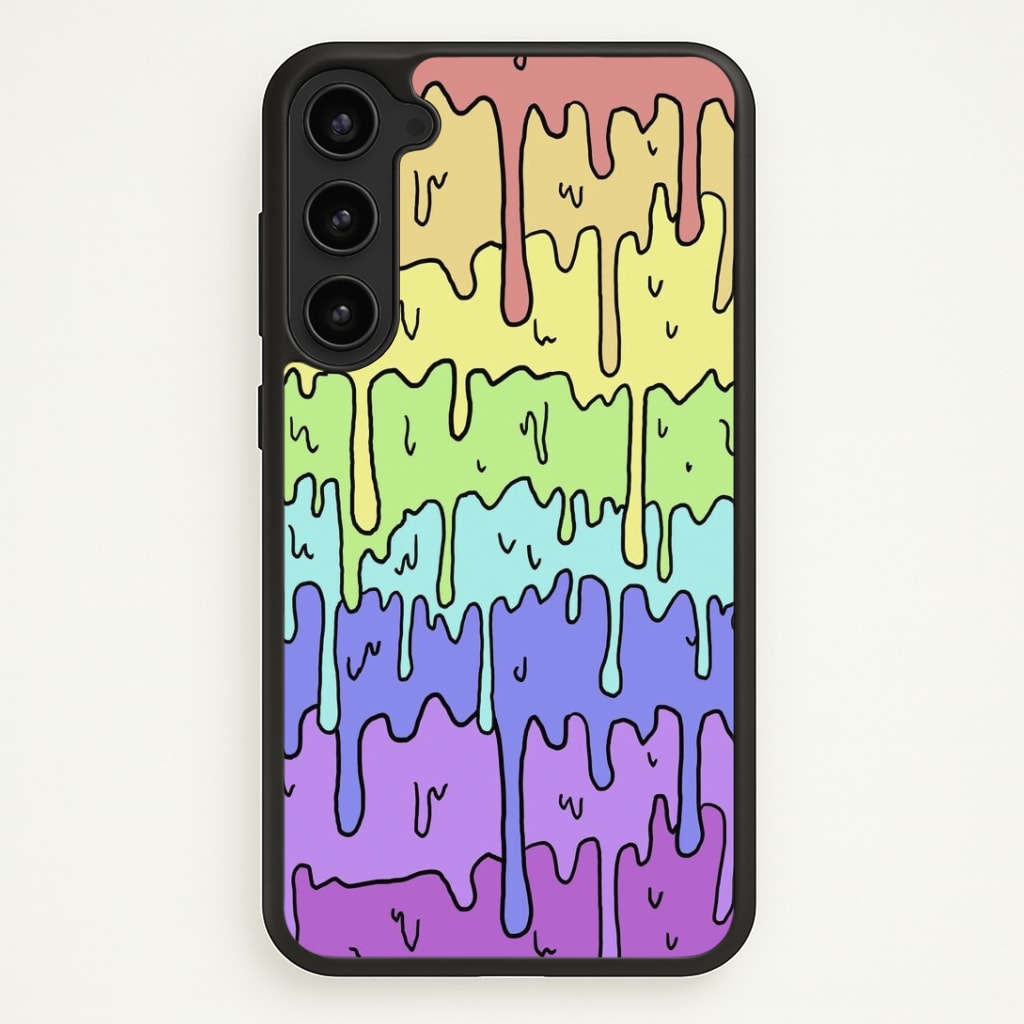 Dripping Rainbow Phone Case - Galaxy S23 Plus / Standard