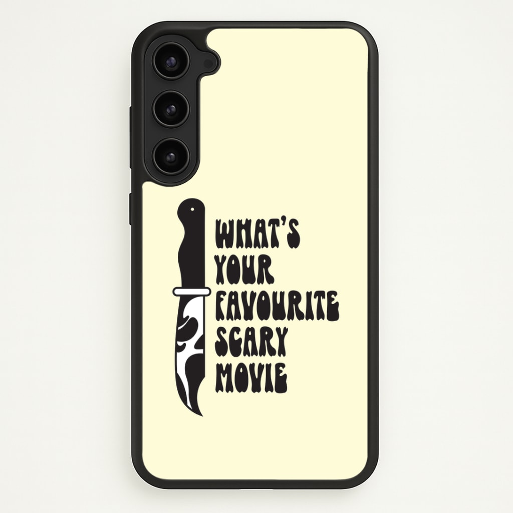 What's Your Favourite Scary Movie Trippy Phone Case - Galaxy S23 / Standard