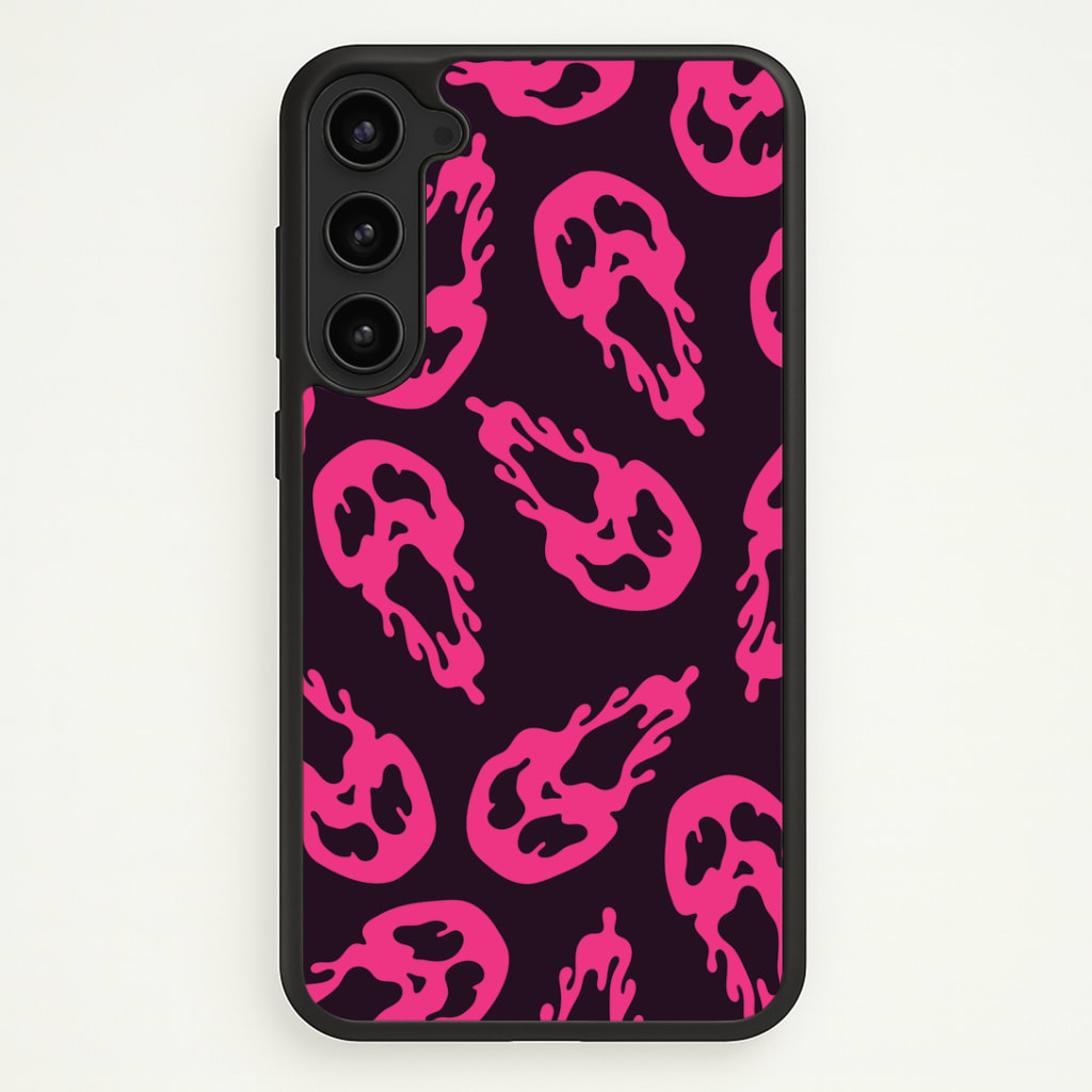 Trippy Ghost Face Pattern Phone Case - Galaxy S23 / Standard