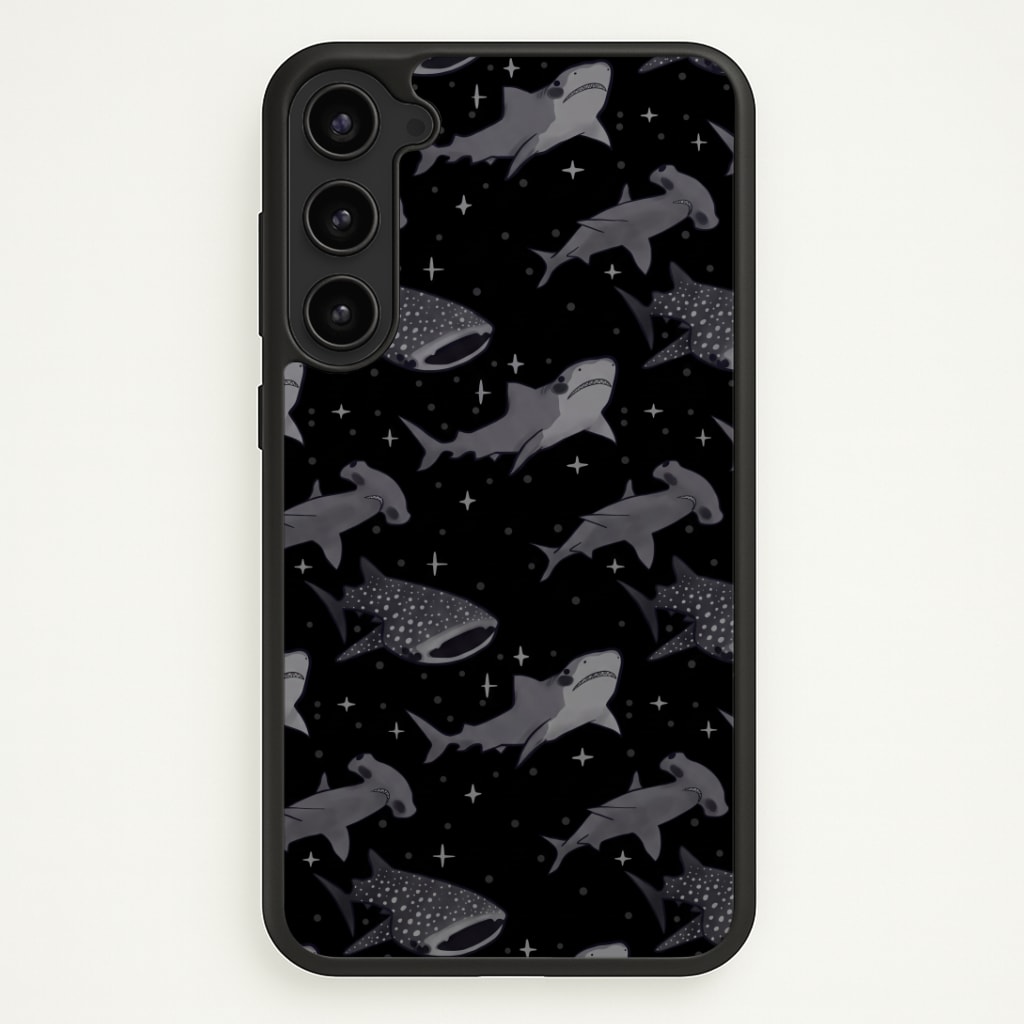 Black Shark Pattern Phone Case