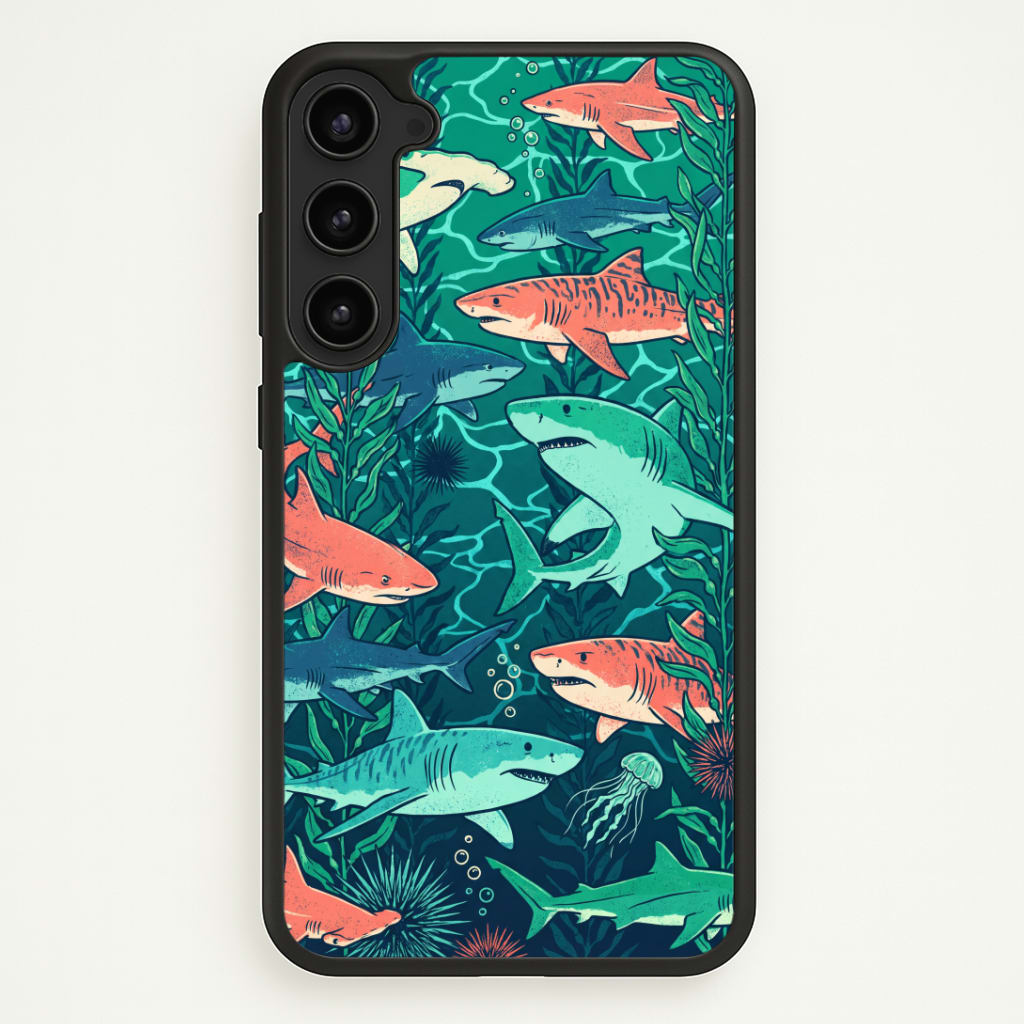 Retro Sharks Phone Case