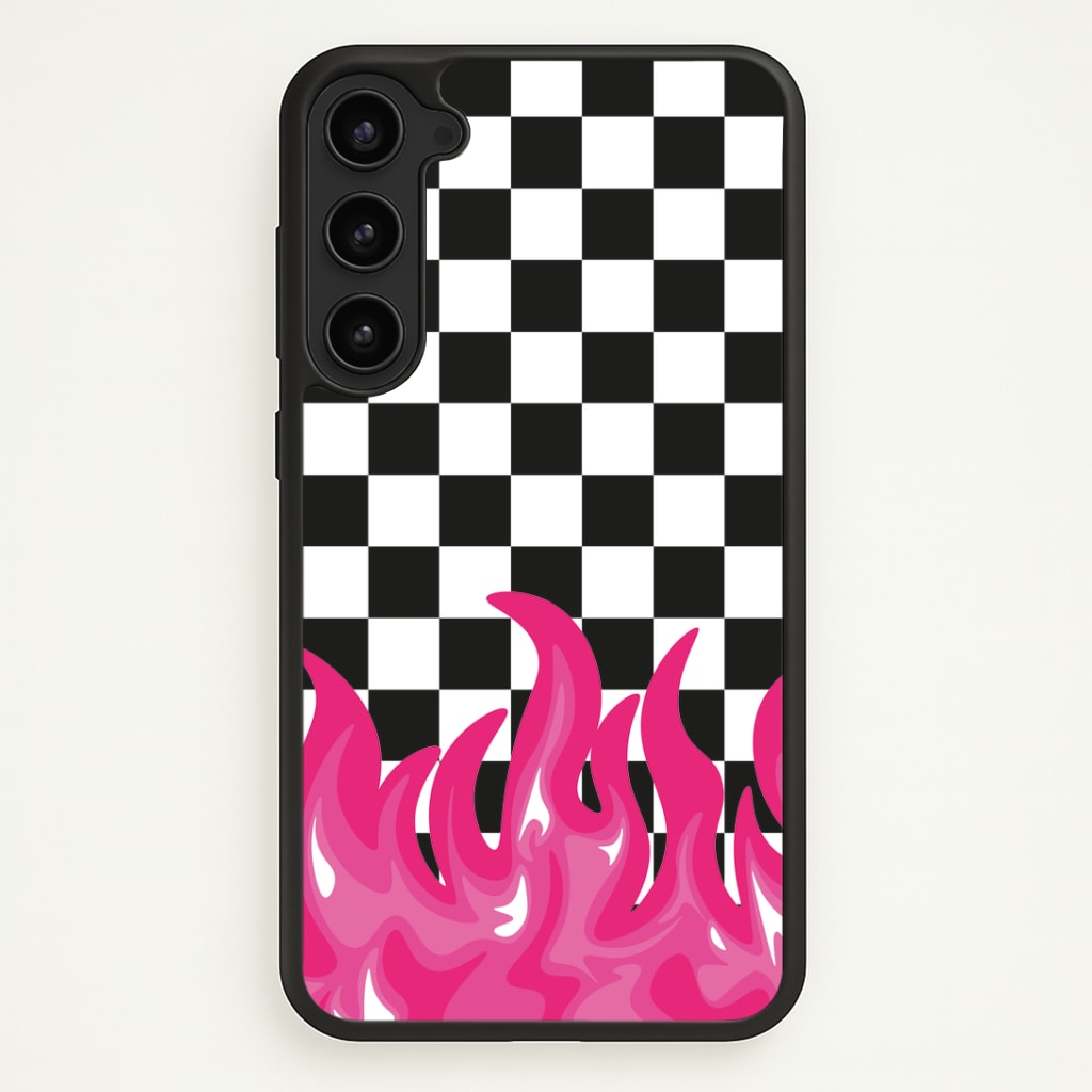Pink Flame - Skate Aesthetic Phone Case - Galaxy S23 / Standard