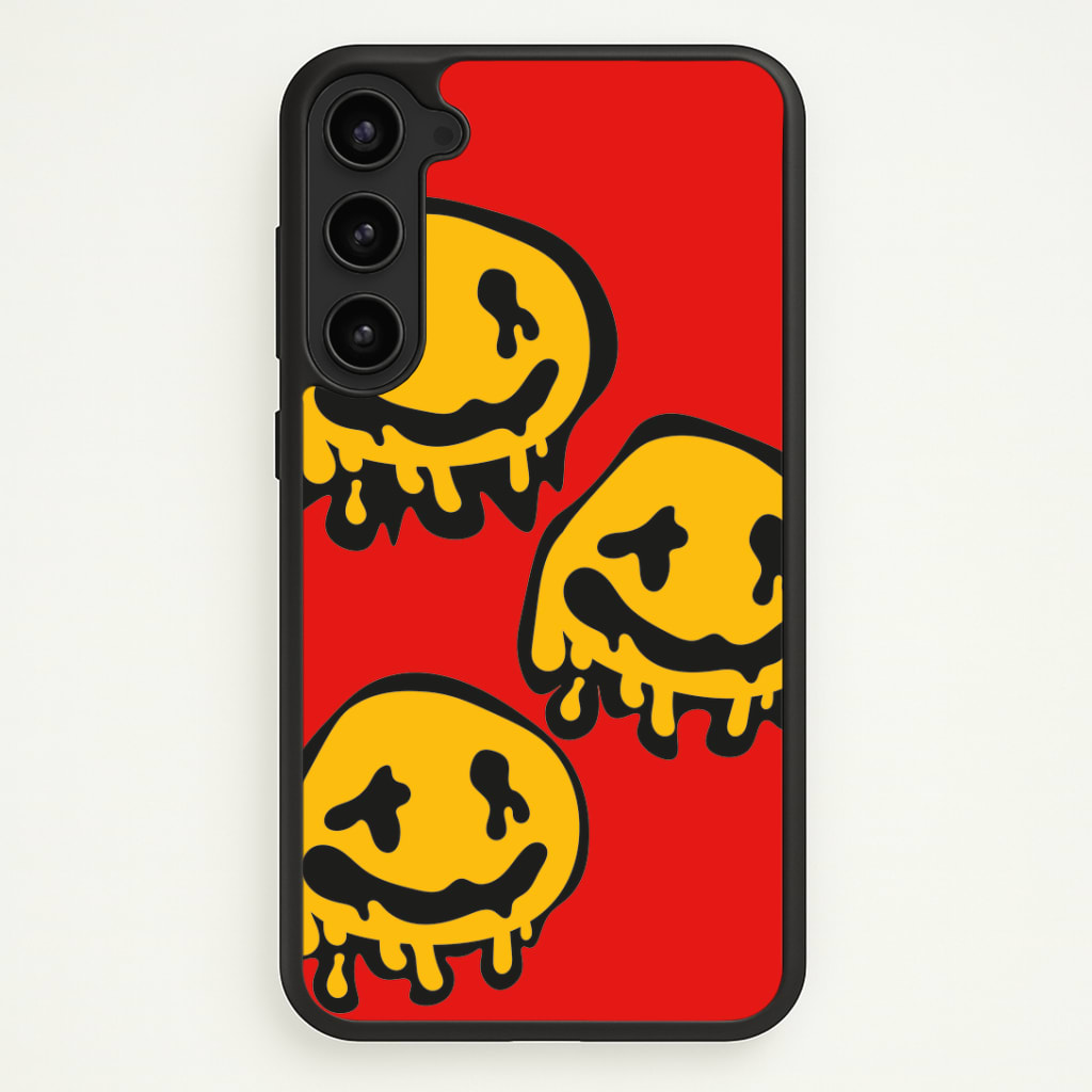Dripping Smiley - Skate Aesthetic Phone Case - Galaxy S23 / Standard
