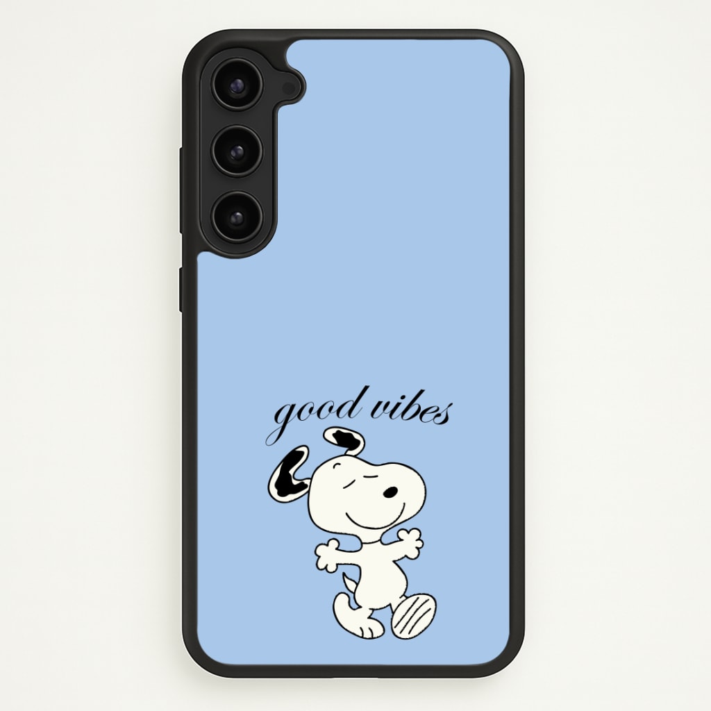 Good Vibes Cartoon Beagle Phone Case - Galaxy S23 / Standard