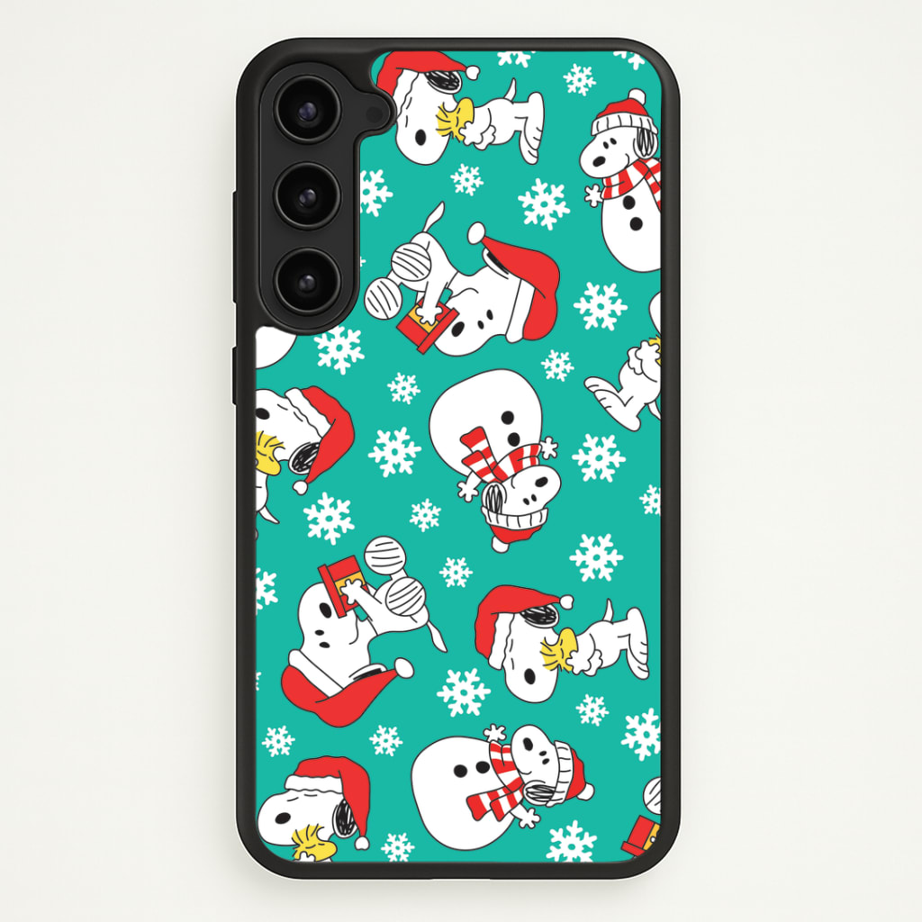 Christmas Cartoon Beagle Pattern Phone Case - Galaxy S23 / Standard