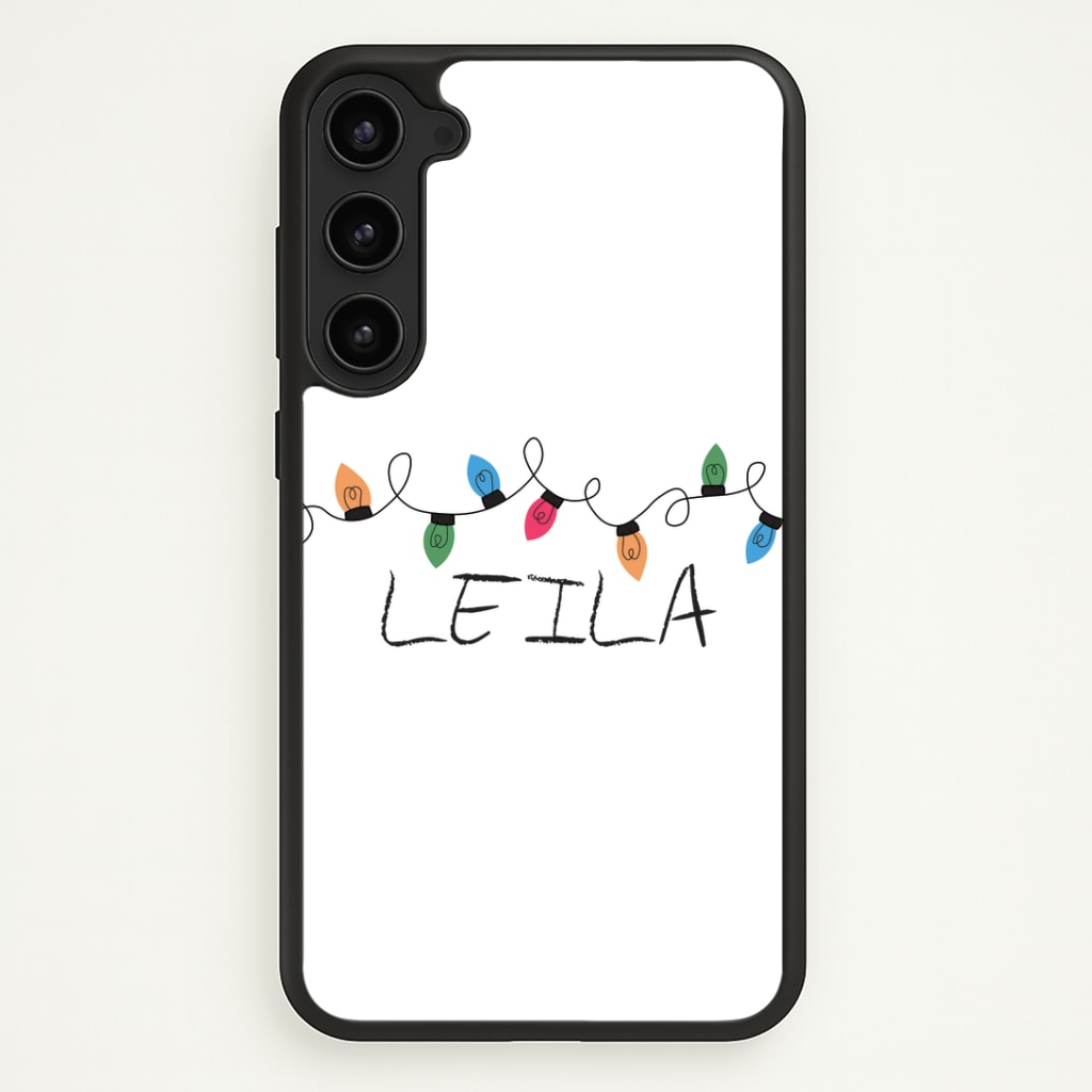 Fairy Lights - Personalised Stranger Phone Case - Galaxy S23 Plus / Standard