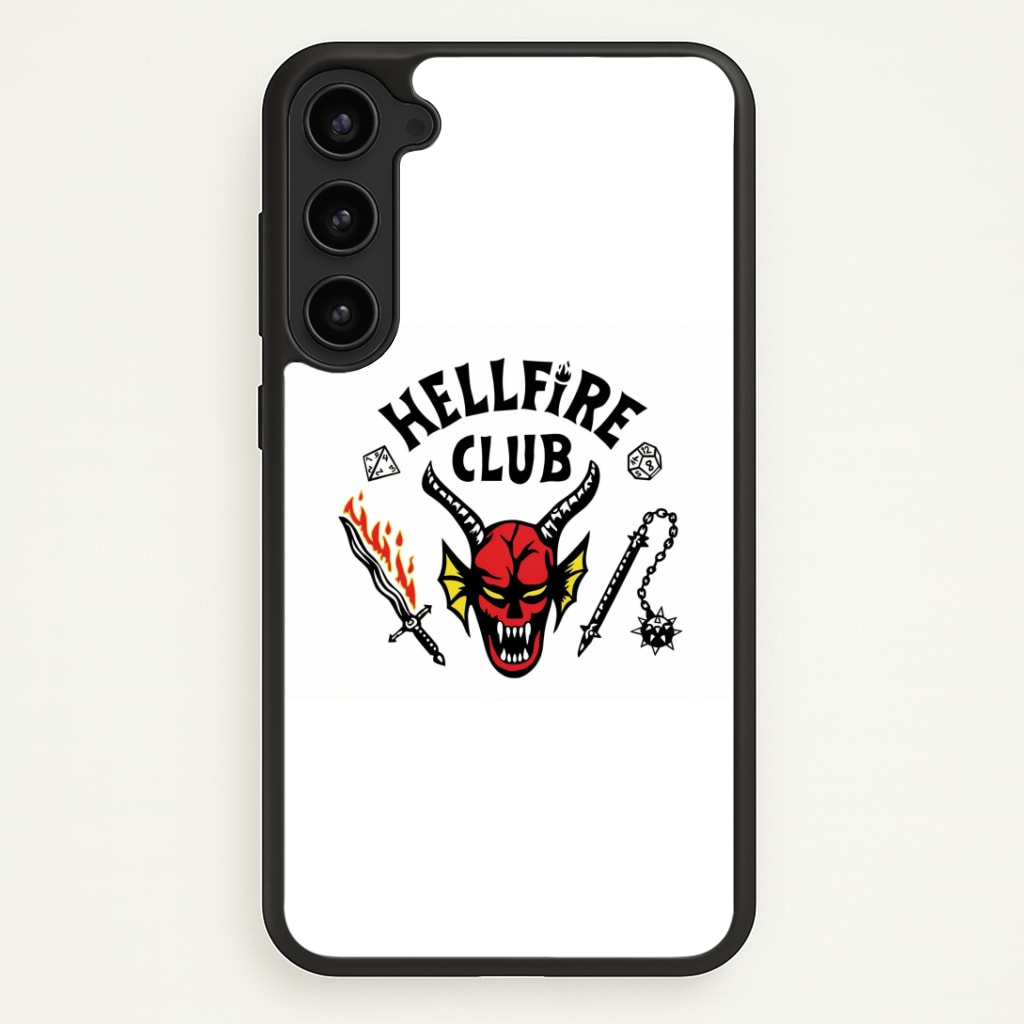 Hellfire Logo - White Phone Case - Galaxy S23 / Standard
