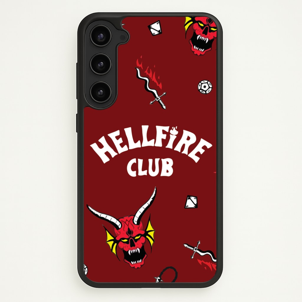 Hellfire Club Icons Collage Red Phone Case - Galaxy S23 Plus / Standard