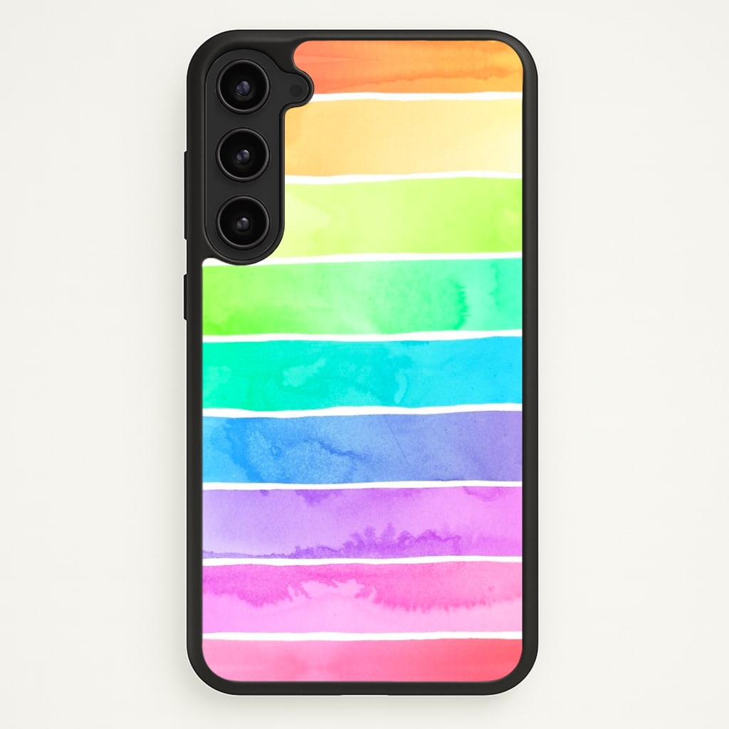 Summer Rainbow Stripes Phone Case - Galaxy S23 / Standard