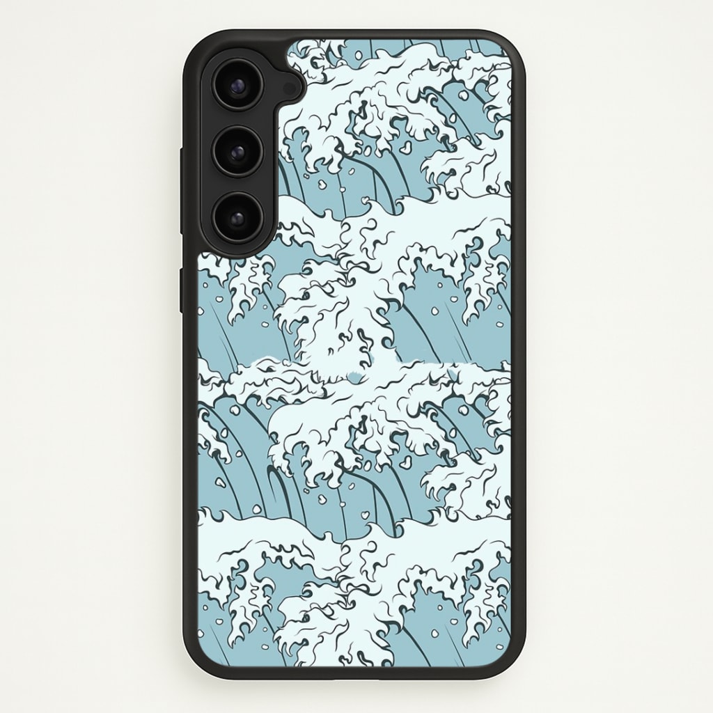 Japanese Waves Phone Case - Galaxy S23 / Standard
