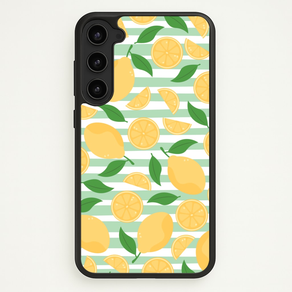 Lemons Pattern - Summer Phone Case - Galaxy S23 / Standard