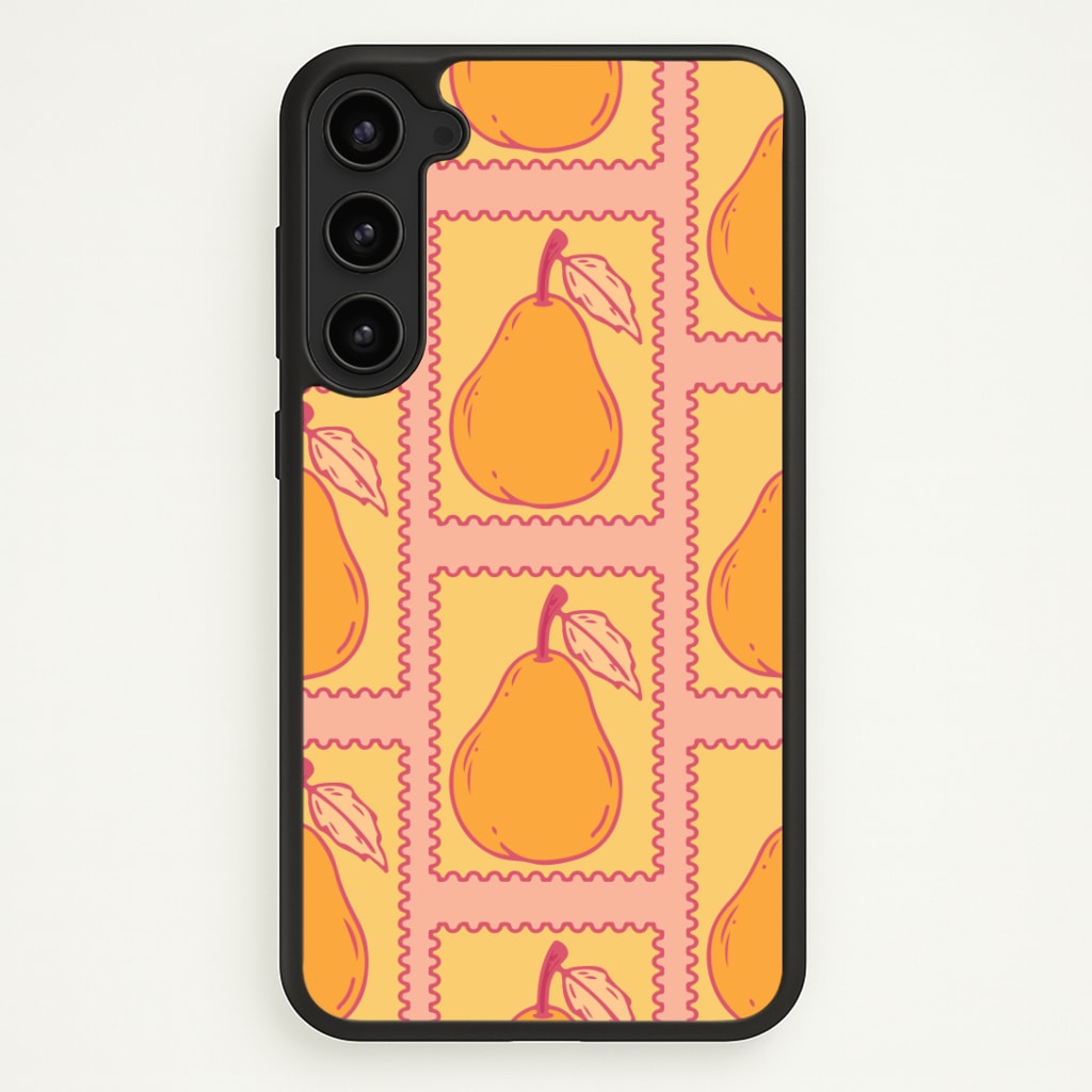 Pear Stamps Pattern Phone Case - Galaxy S23 / Standard