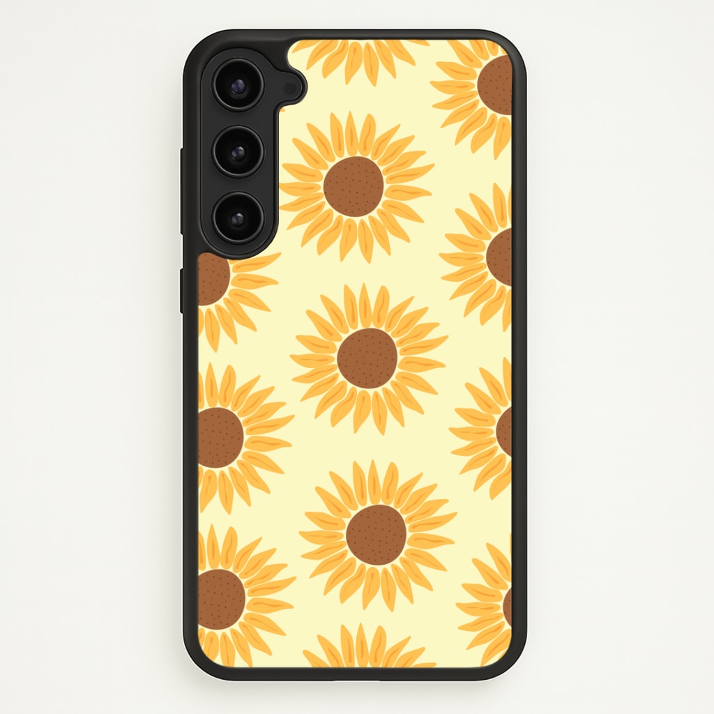 Sunflowers Abstract Pattern Phone Case - Galaxy S23 / Standard