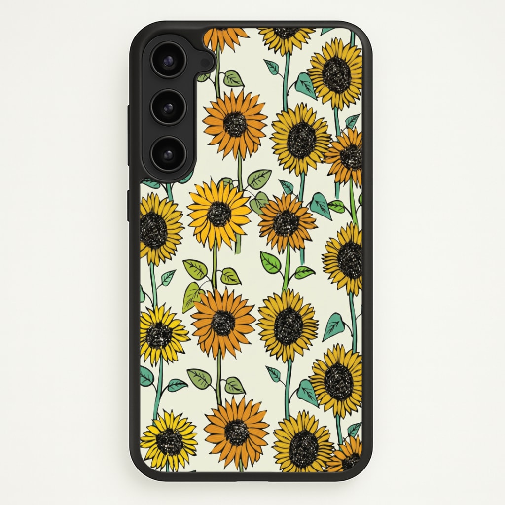 Painted Sunflowers Phone Case - Galaxy S23 Plus / Standard