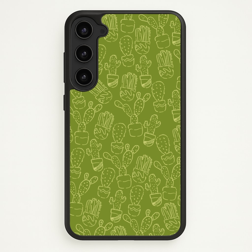 Green And Yellow Cacti - Western Phone Case - Galaxy S23 Plus / Standard