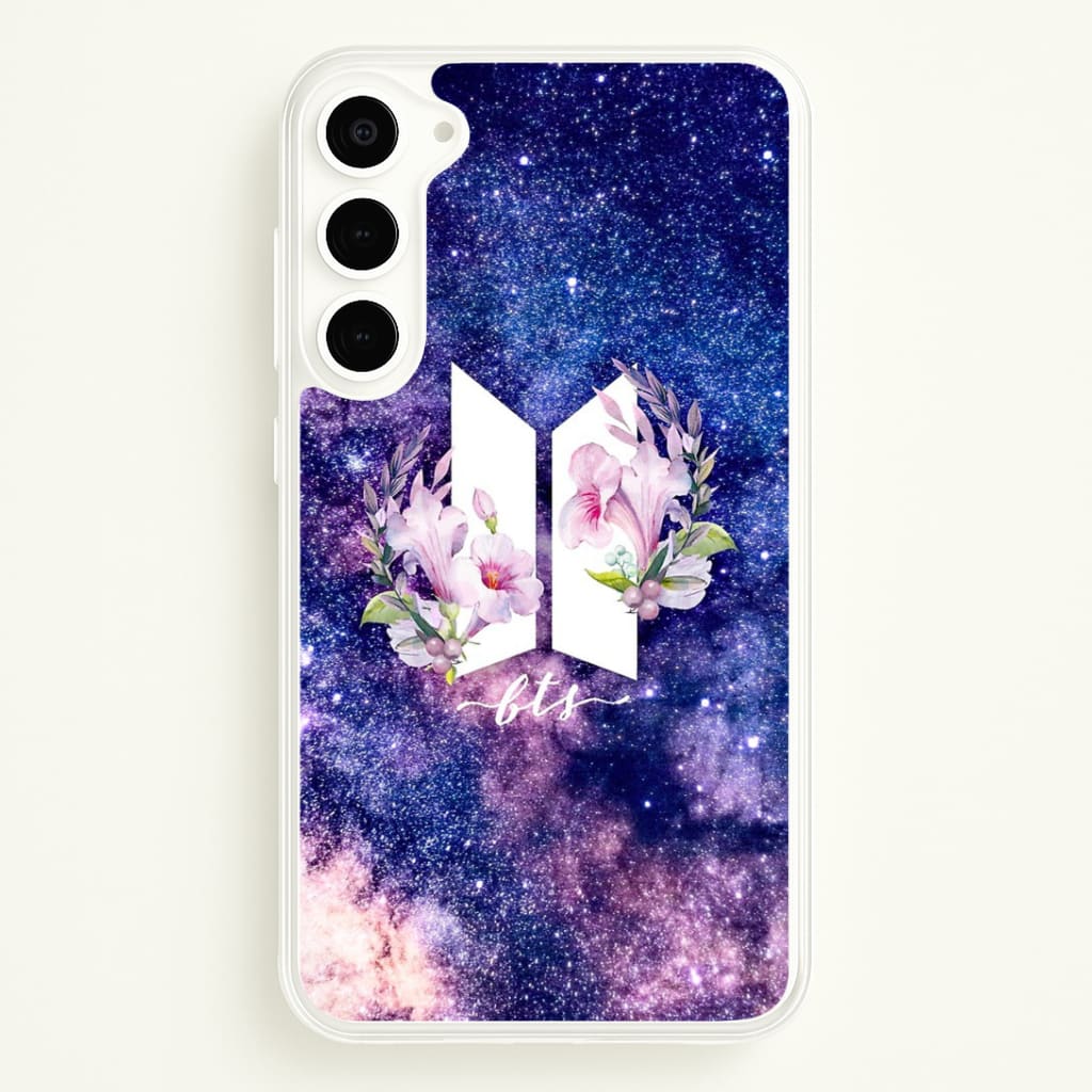 Galaxy Floral K-Pop Band Logo Phone Case