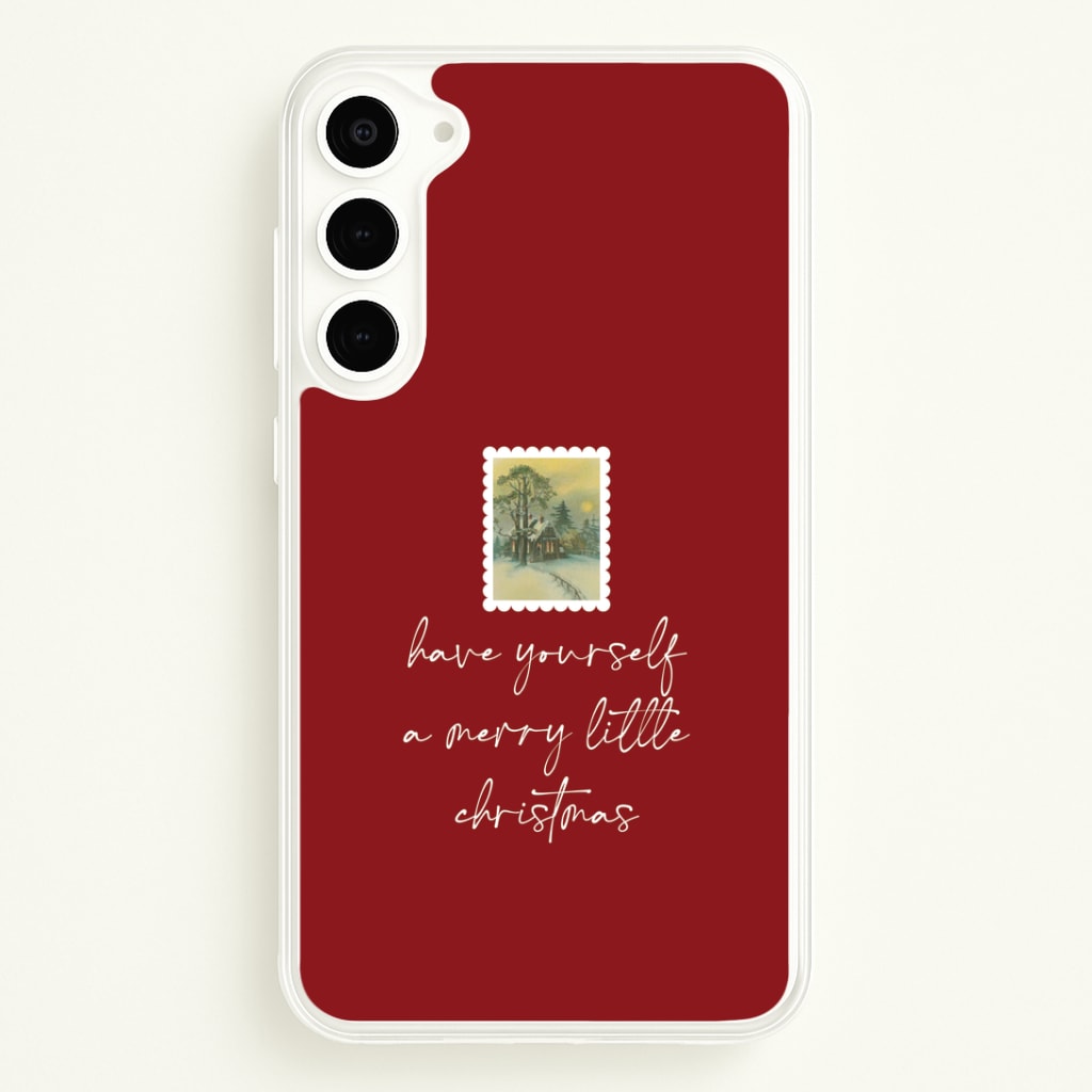 A Merry Little Christmas Stamp Phone Case