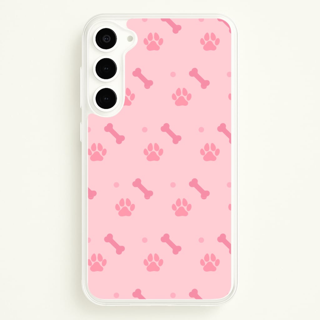 Dog And Paw - Dog Pattern Phone Case