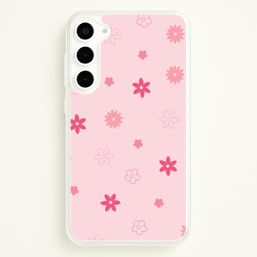 Flower Types Pattern Pink Phone Case