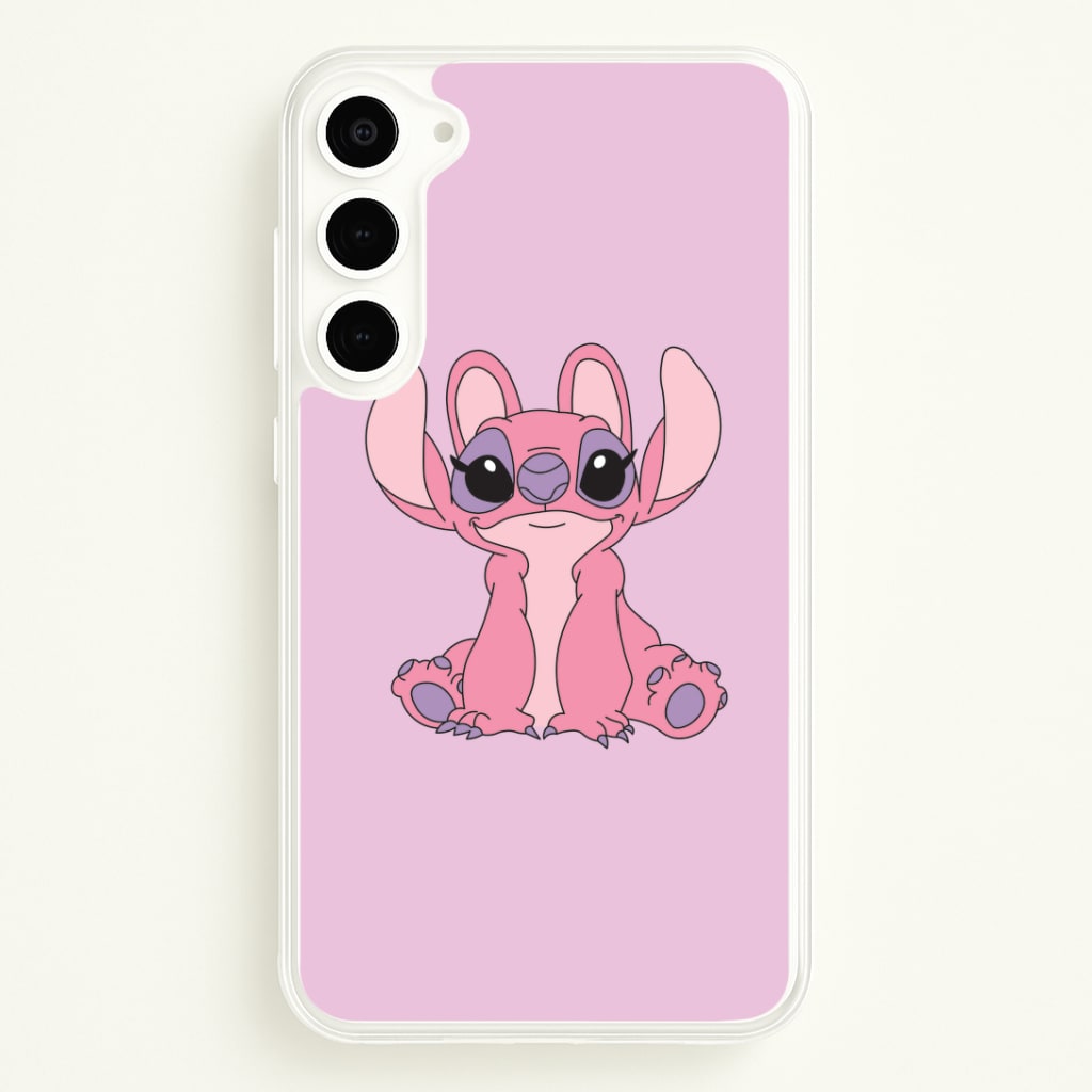 Sitting Down - Pink Alien Phone Case