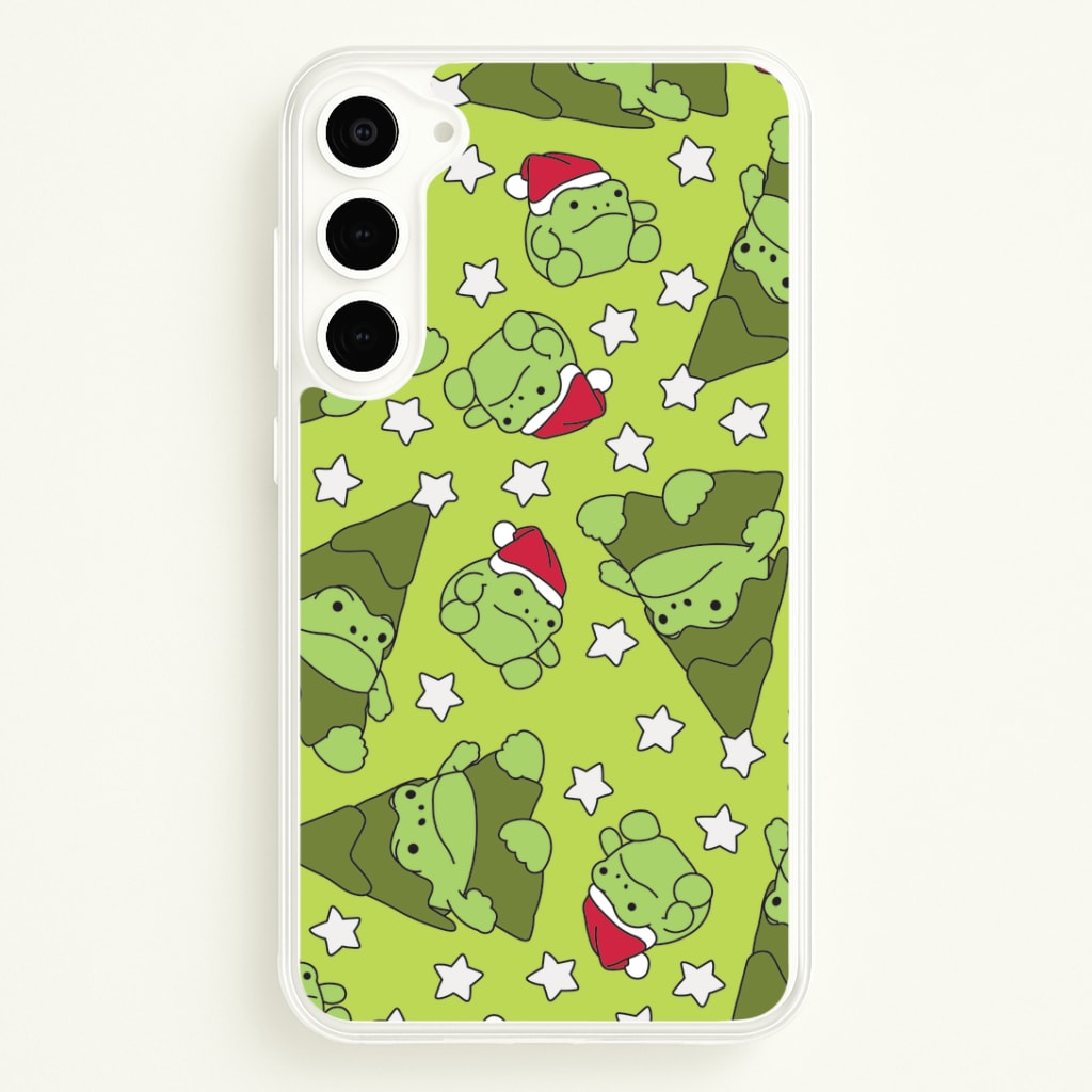 Christmas Frogs And Stars Plush Pattern Phone Case