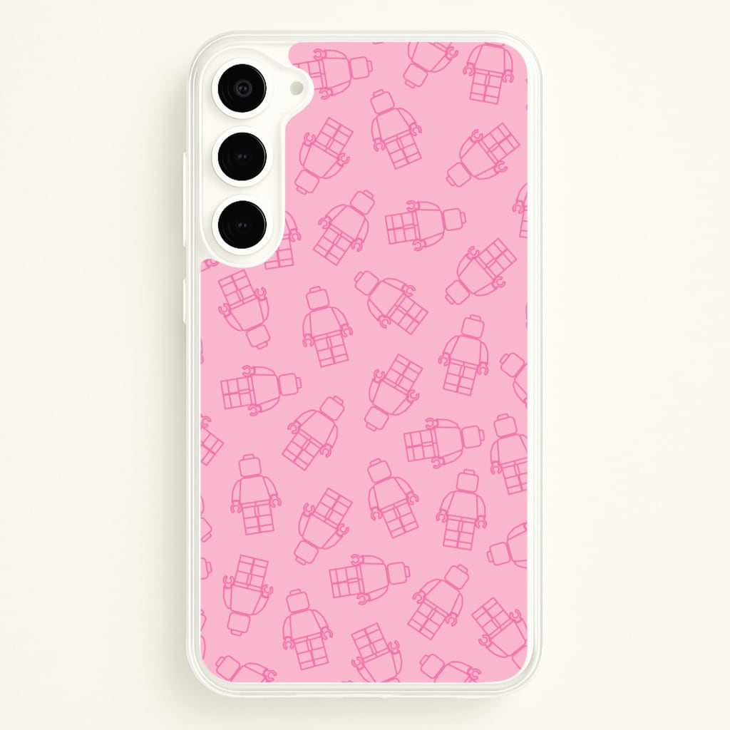 Bricks Figures Pattern Pink Phone Case