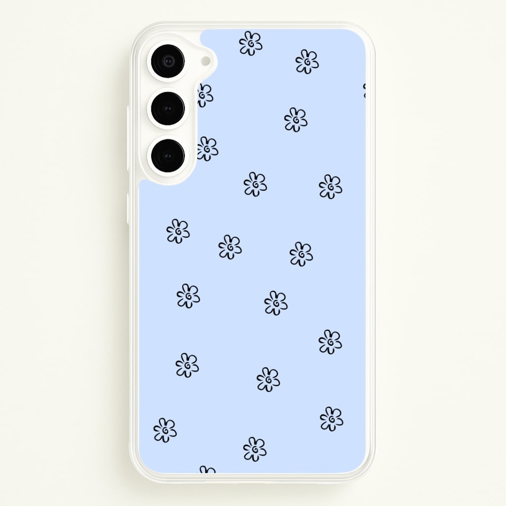 Detail Flower Pattern - Blue Phone Case