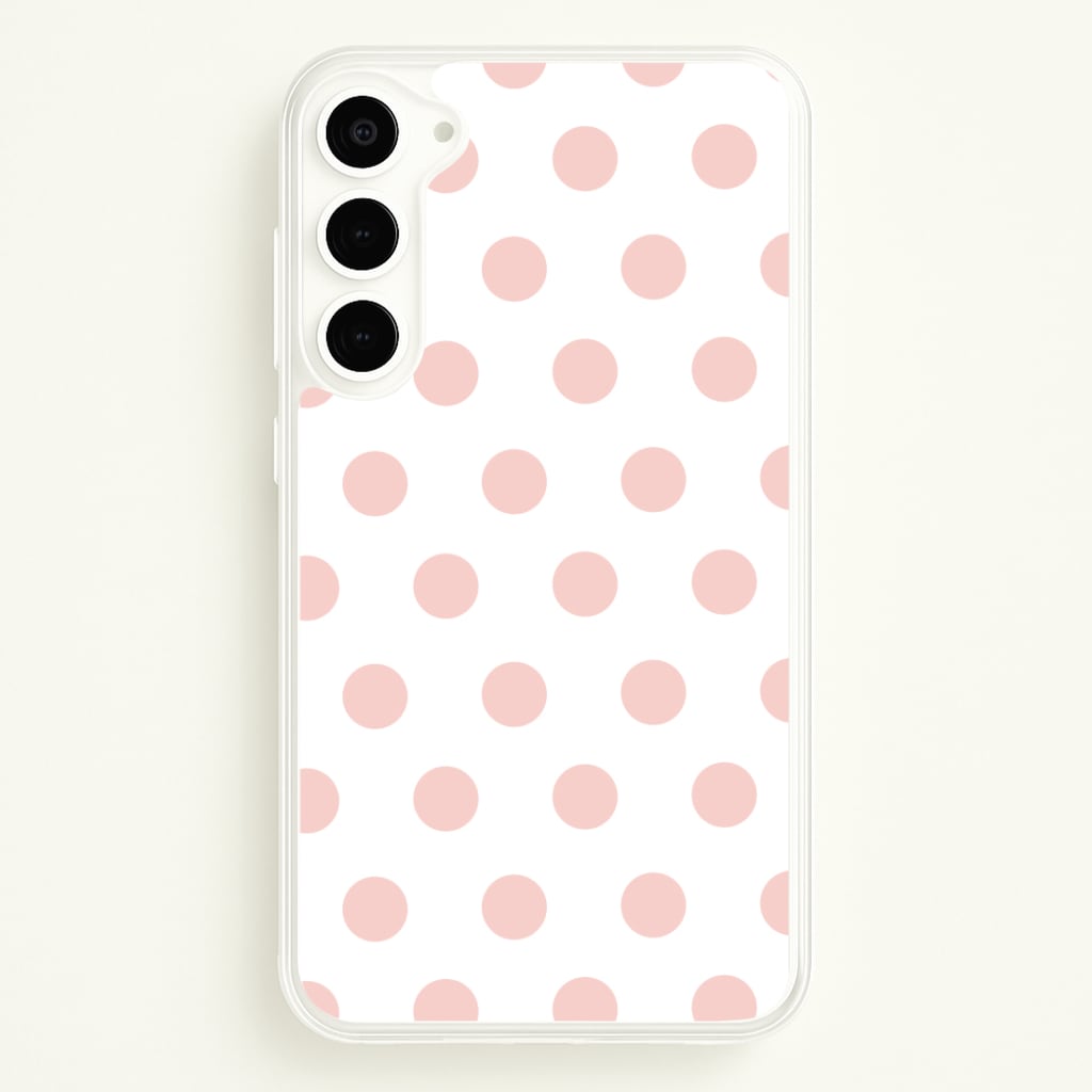 Pink Polka Dot Personalised Phone Case