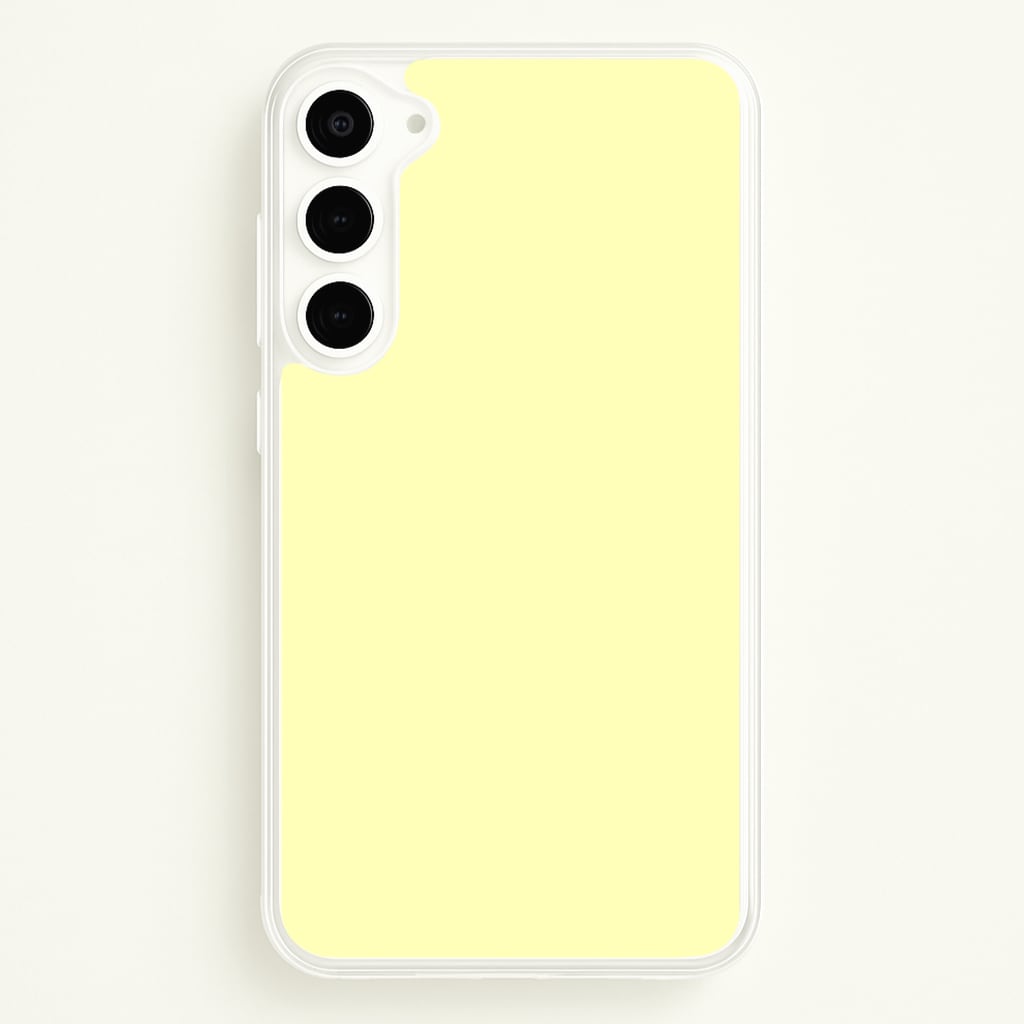 Back To Casics - Pretty Pastels - Plain Yellow Phone Case